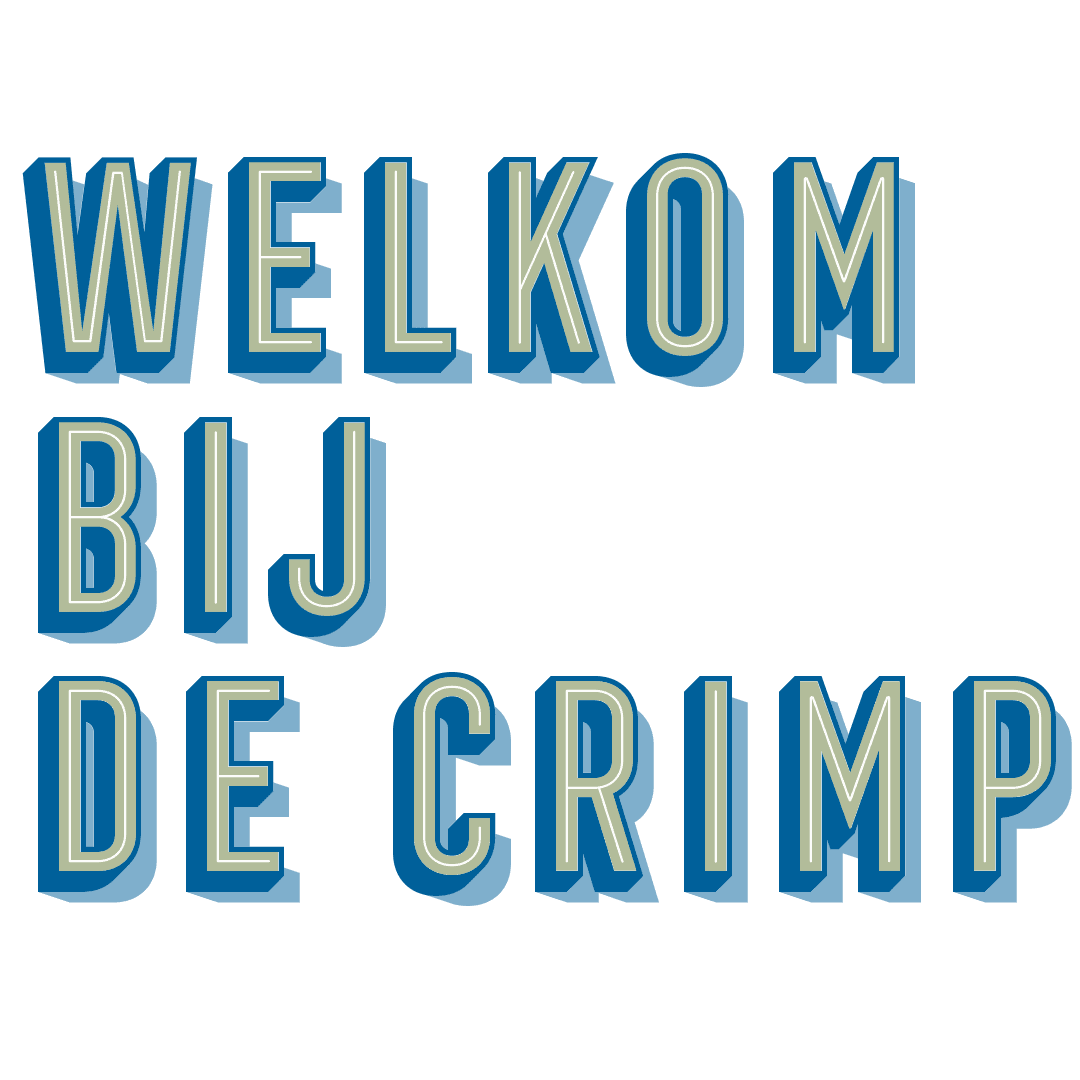 Belettering: Welkom bij De Crimp